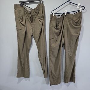 2 Pairs Orvis  Tech Pants Mens 36x32  Water Repellent Comfort Stretch Media Pock